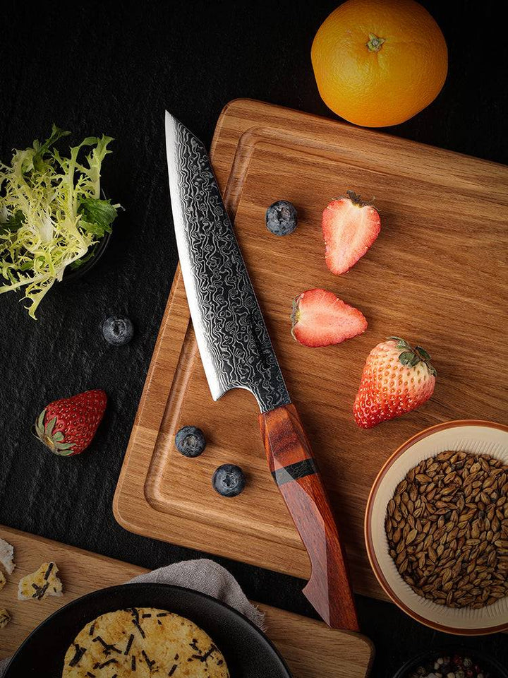Chef knife - Infinity Japanese Pro Chef Knife Set with Exotic Sandal Wood & Resin Handle - Shokunin USA