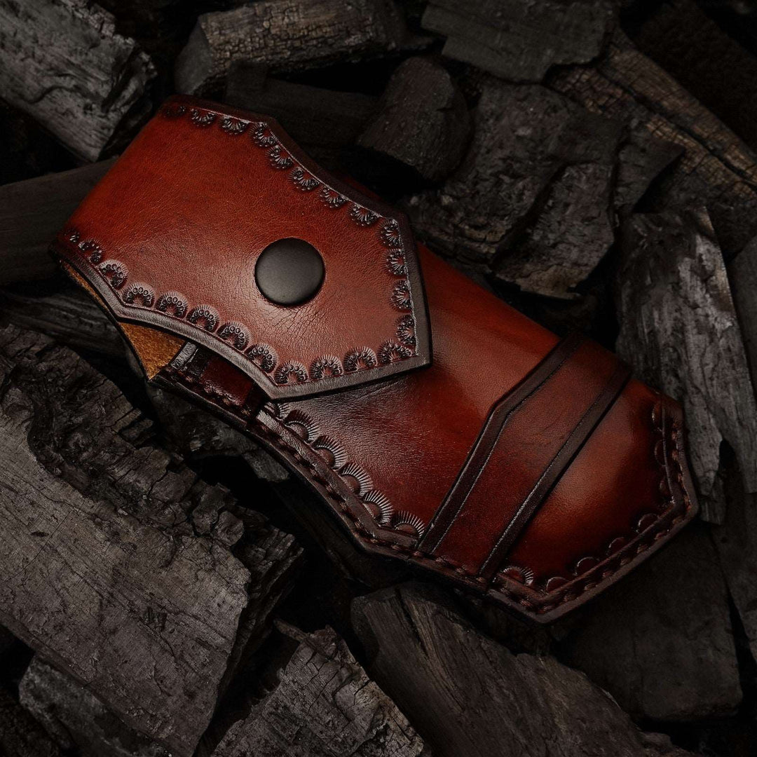 Damascus Knife - Apollo VG10 Handmade Gentlemans Knife with Exotic Snake Wood Handle - Shokunin USA