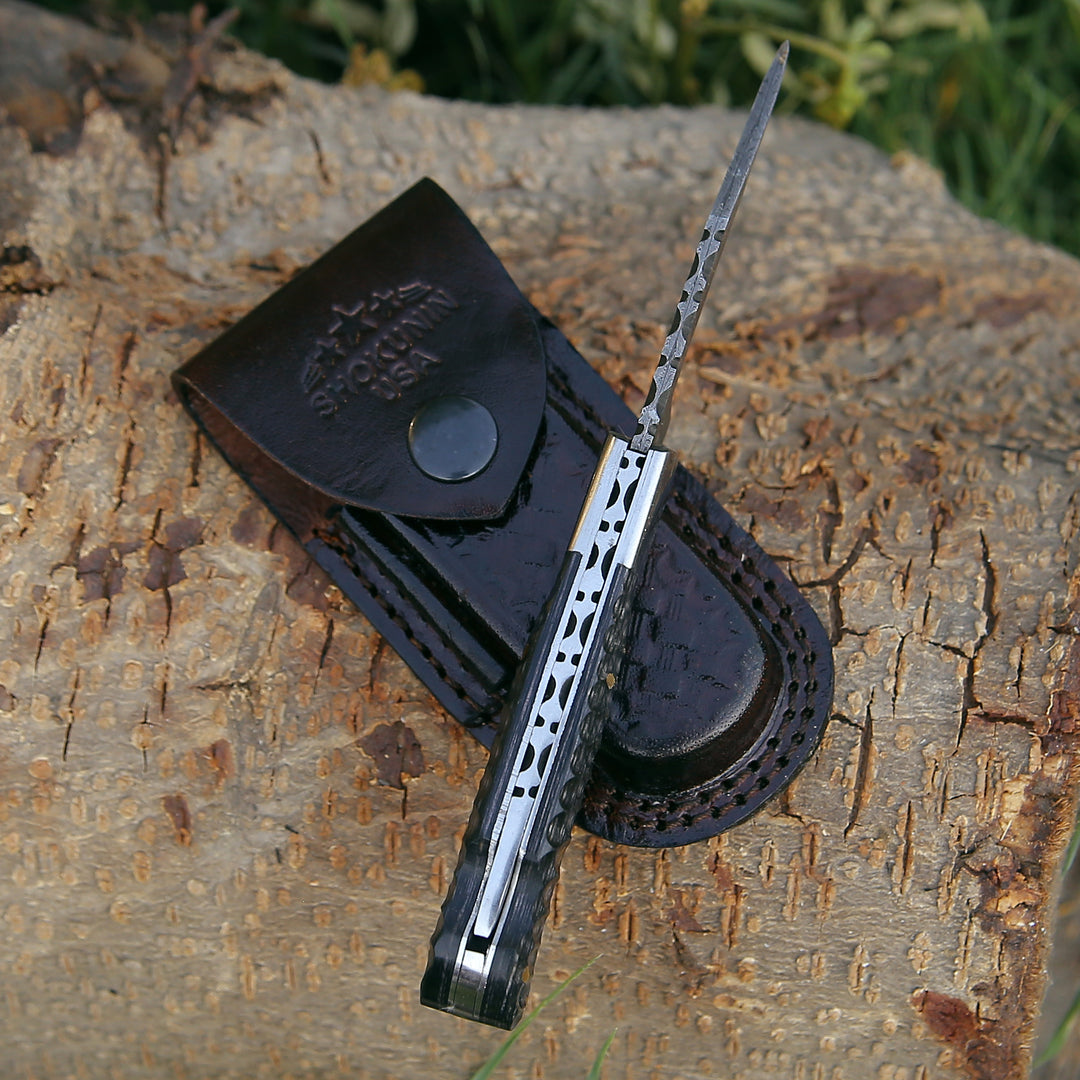 Pocket Knife - Guardian Pocket Knife with Pakkawood Handle - Shokunin USA