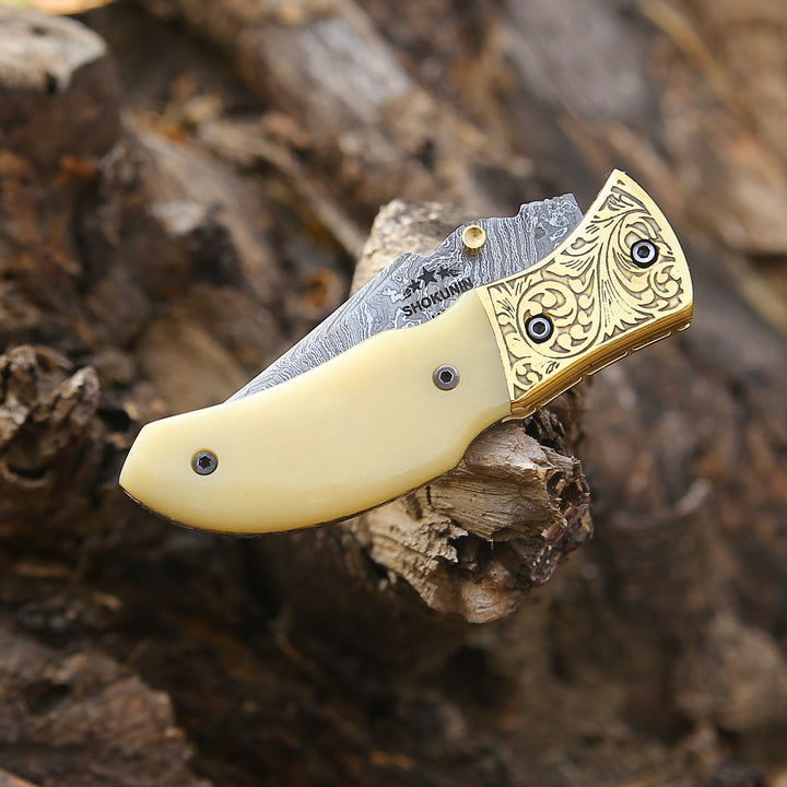 Pocket Knives - Marshal Gentleman's Folding Knife with Bone Handle - Shokunin USA