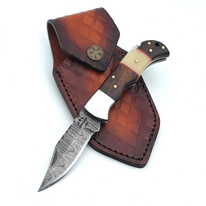 Ironclad Pocket Knife with Rosewood & Bone Scales