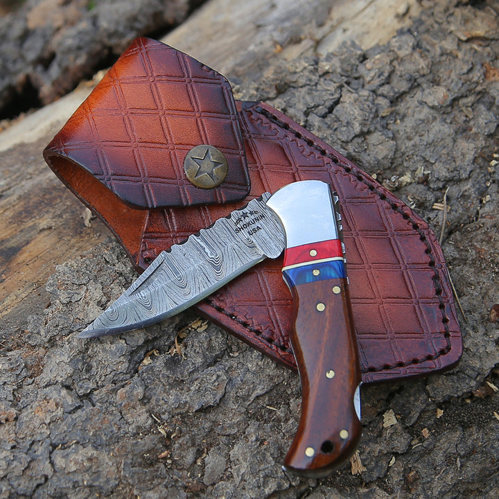 Pocket Knife - Rogue Pocket Knife with Rosewood Handle - Shokunin USA