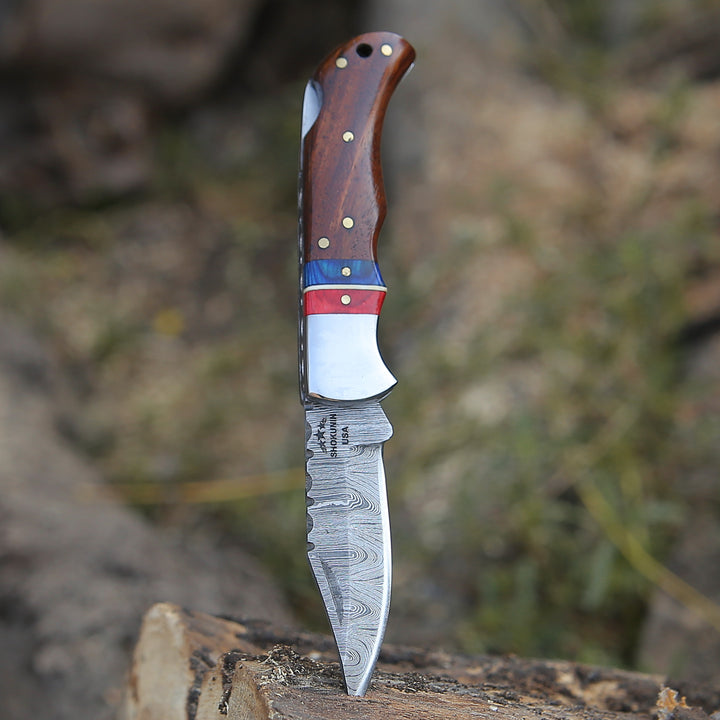 Pocket Knife - Rogue Pocket Knife with Rosewood Handle - Shokunin USA