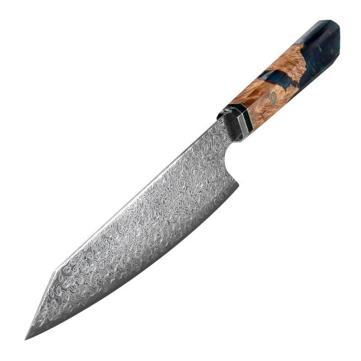 kritsuke knife - Brilliance Japanese VG10 Damascus 8-inch Chef's Knife with Exotic Olive Wood Handle & Sheath - Shokunin USA
