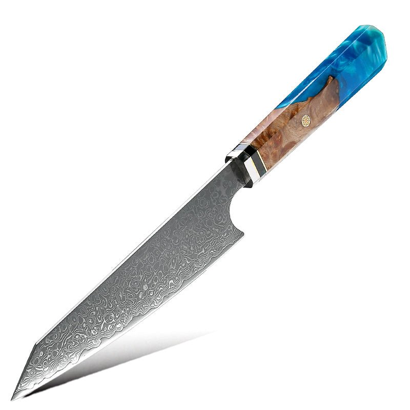 Chef knife - Imperium Japanese VG10 Damascus Chef's Knife with Exotic Olive Wood Handle & Sheath - Shokunin USA