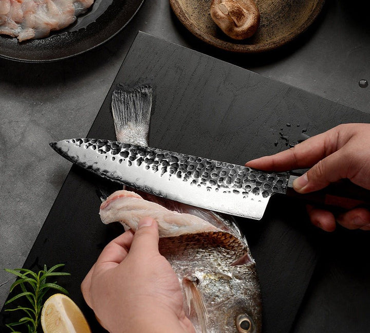 Chef Knife - RYUJIN Professional Japanese Chef Knives & Set with Rolling Sharper & Cutting Board - Shokunin USA