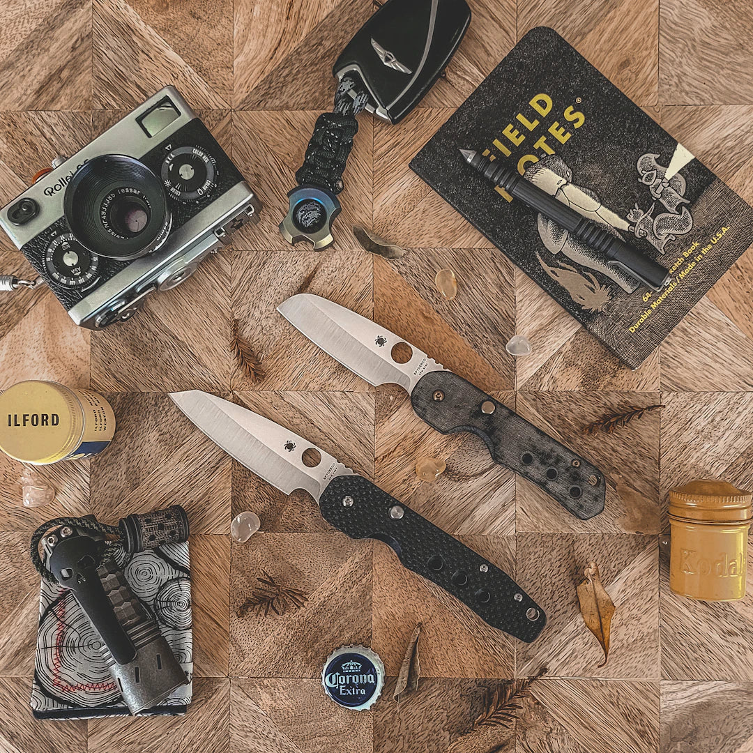 Artisan Pocket Knives with Unique Wood Handles