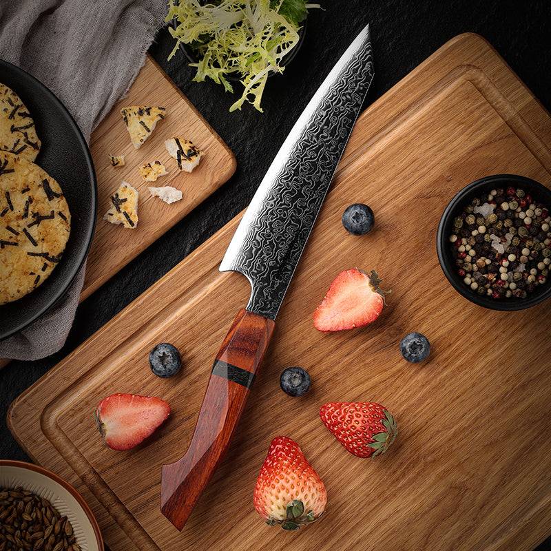 Chef knife - Aerona VG10 Pro Chef Knife with Exotic Red Sandal Wood Handle - Shokunin USA