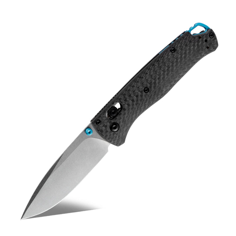 Onyx D2 Knives - Onyx D2 Steel Folding Pocket Knife with Clip &amp; Carbon Fiber Hnadle - Shokunin USA