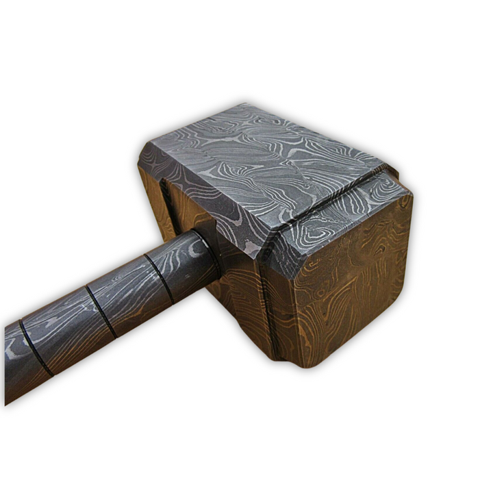 Hammer - Mjölnir Handmade Forged Damascus Steel Hammer - Shokunin USA