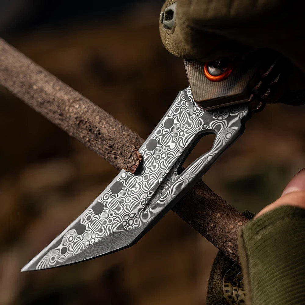 Scorpion Pocket Knives - Scorpion Japanese Folding Pocket Knife with VG-10 Damascus Steel &amp; G10 Handle - Shokunin USA