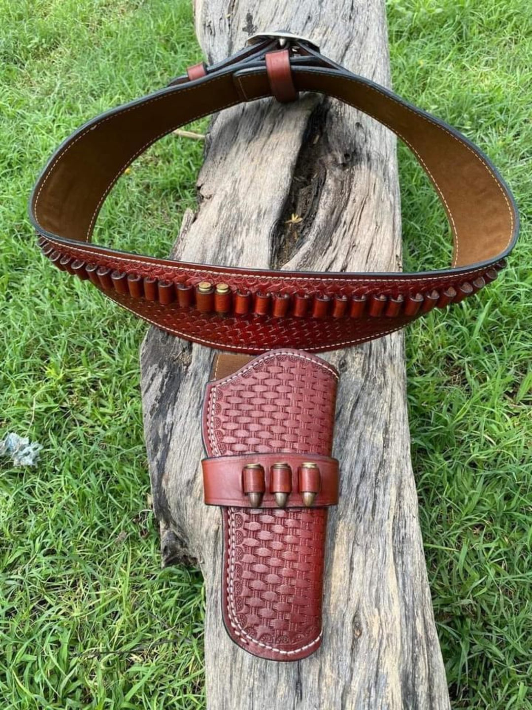 Leather Sling - Personalized Gun Holster & Custom Belt - Handmade - Padded Leather - Shokunin USA