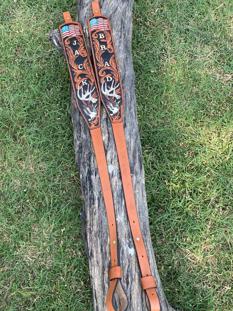 Custom Handmade Tooled Rifle Sling - Personalized - Shokunin USA