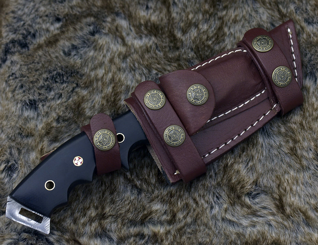Knightmaker Hunting Knives - Knightmaker Damascus Steel Tracker Knife - Shokunin USA