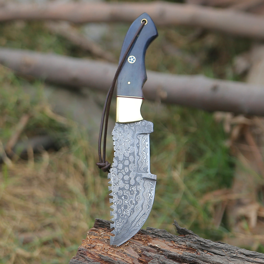 ShadowRidge Knives - ShadowRidge Damascus Steel Premium Tracker Knife - Shokunin USA