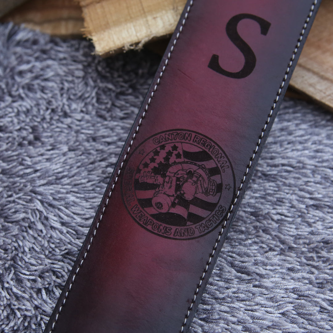 Handmade Tooled Custom Leather Sling - Personalized
