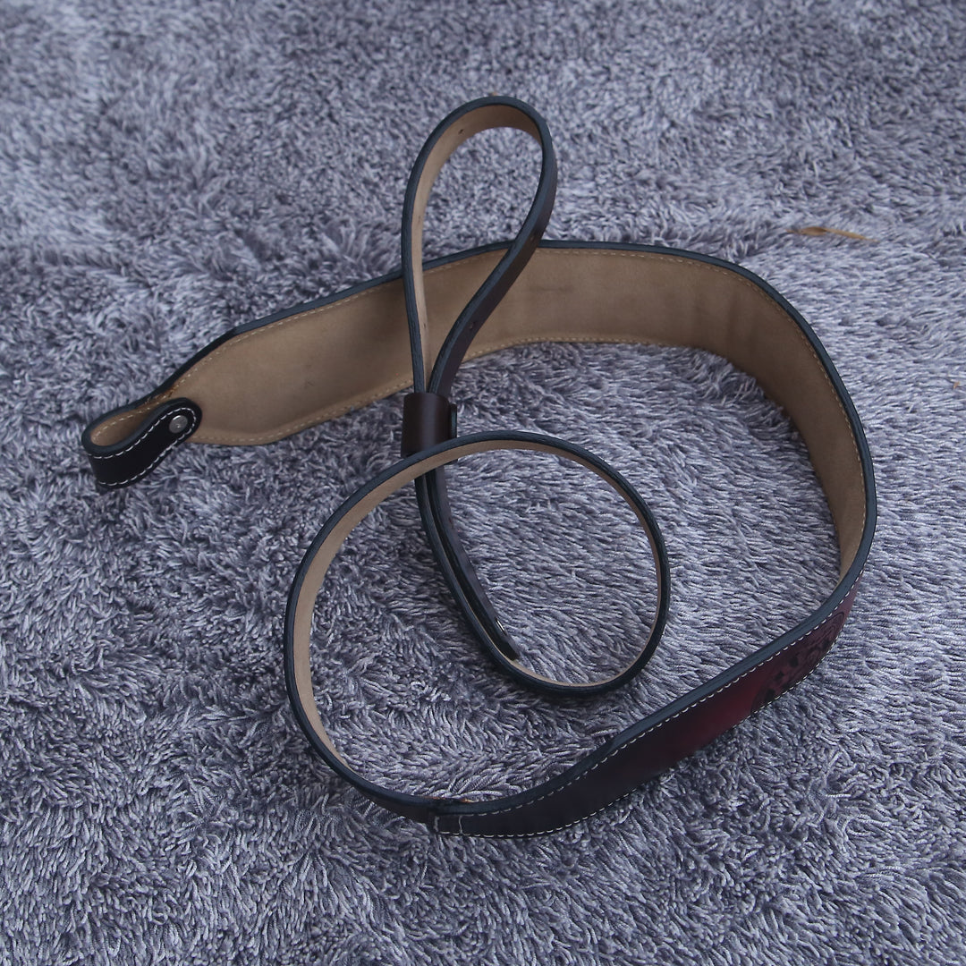 Handmade Tooled Custom Leather Sling - Personalized
