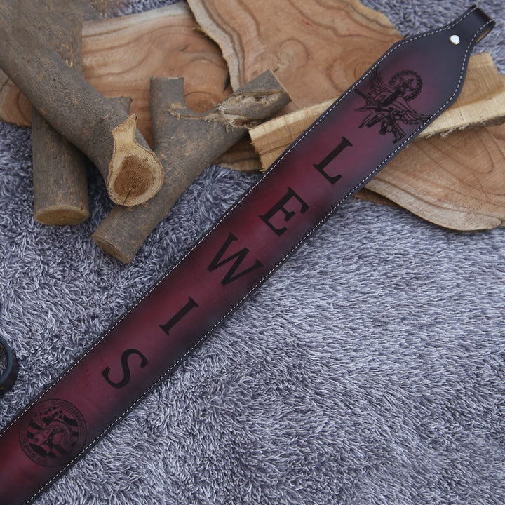 Handmade Tooled Custom Leather Sling - Personalized