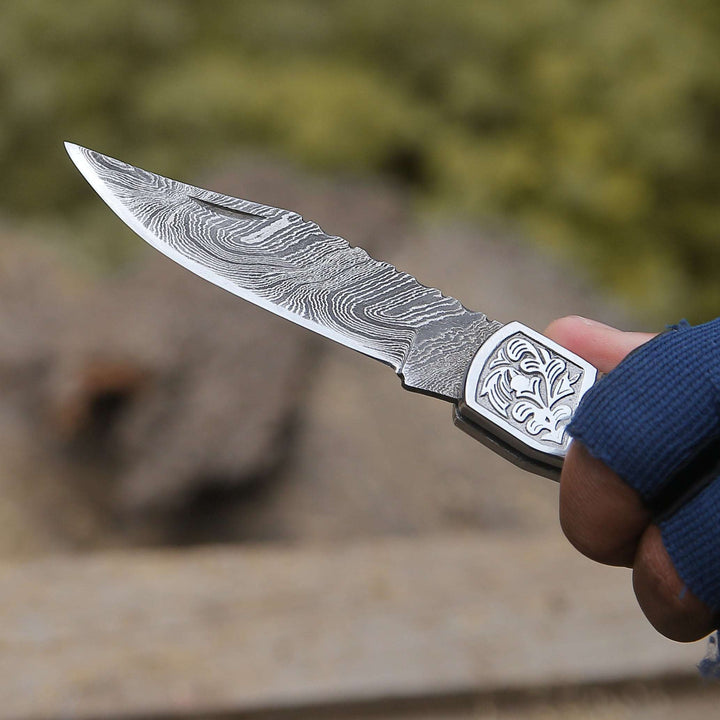 pocket knives for enthusiasts - Striker Pocket Knife with Pine Cone Handle - Shokunin USA