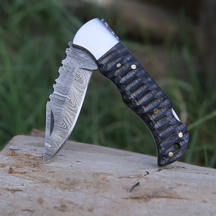 Pocket Knife - Guardian Pocket Knife with Forged Pakkawood Handle - Shokunin USA