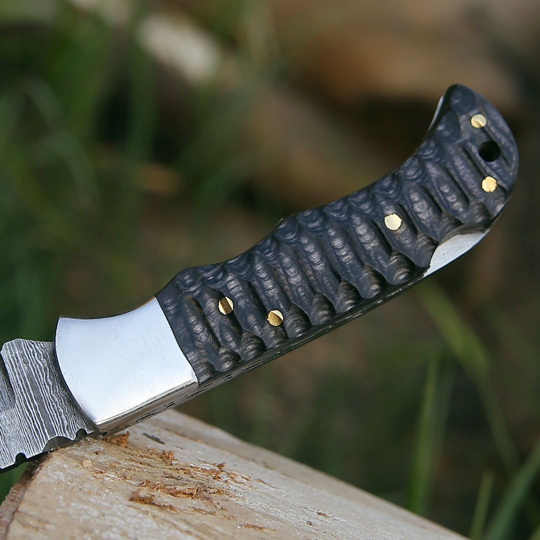 Pocket Knife - Guardian Pocket Knife with Forged Pakkawood Handle - Shokunin USA