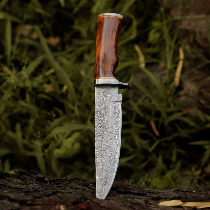 Crucifier Original Knives – Crucifier Original Bowie Knife with Exotic Rosewood Handle – shokuninusa