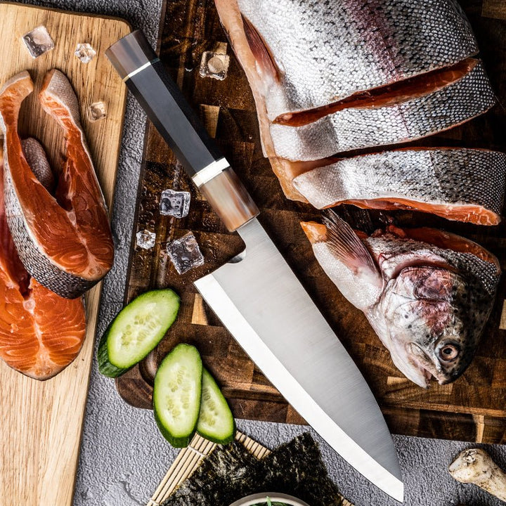 Crystal Knives – Crystal Damascus Chef&