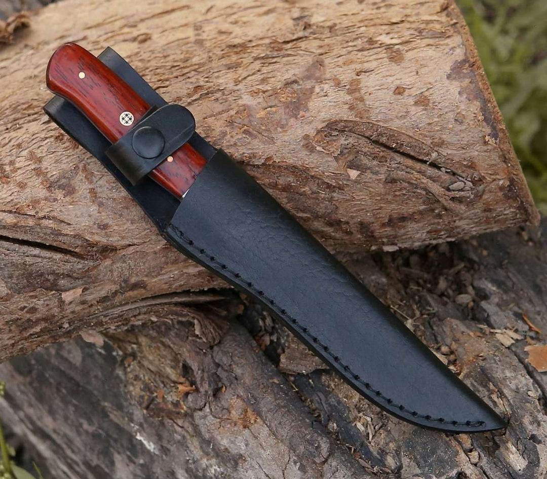 Fillet knife - Cutmaster 10.5" Damascus Fillet Knife With Exotic Red Heart Handle - Shokunin USA