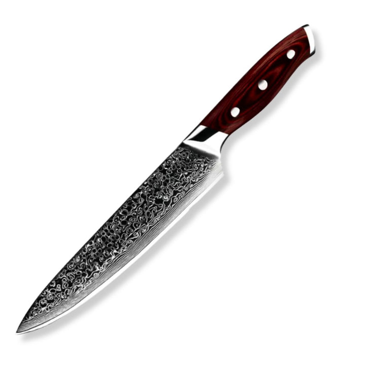 Damascus Japanese Knives - Edge VG10 Damascus Chef Knife with Pakkawood handle - Shokunin USA