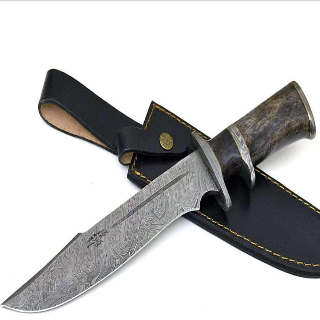 Enigma Knives - Enigma Survival Bowie Knife with Bone Handle - Shokunin USA