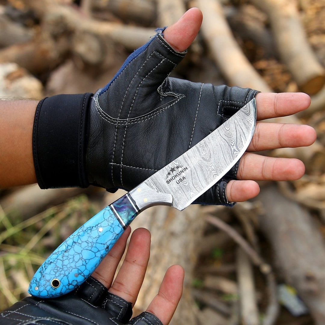 Evoke Hunting Knives - Evoke Handmade Hunting Knife with Leather Sheath - Shokunin USA