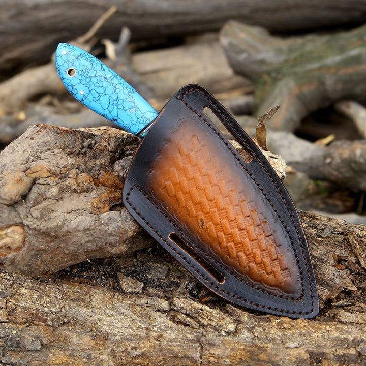Evoke Knives - Evoke Handmade Hunting Knife with Leather Sheath - Shokunin USA