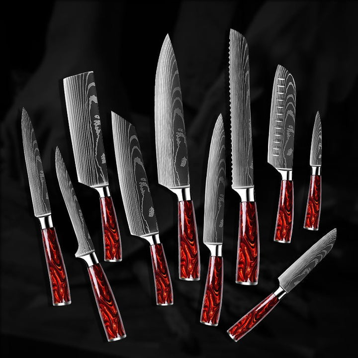 Handmade Carbon Knife – Fujin 10 Pcs Handmade Chef&