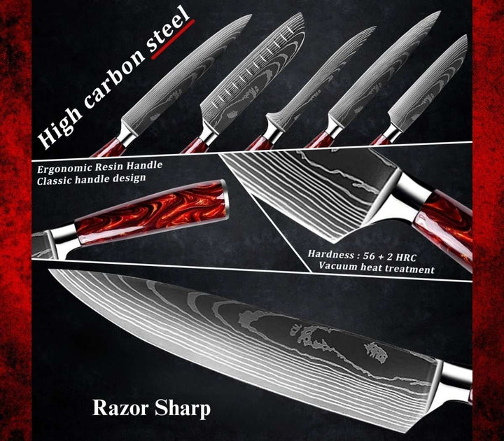 Handmade Knife Set – Fujin 10 Pcs Handmade Chef&