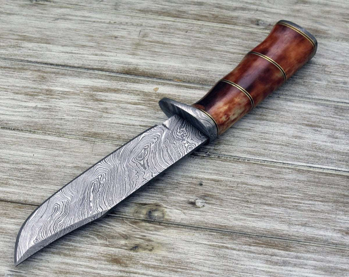 Knife Horizon Bowie - Horizon Bowie Knife with Bone Handle - Shokunin USA