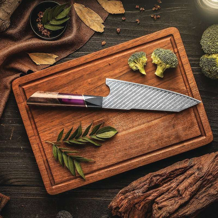 Chef Knife Set - Elite Series VG10 Damascus Knife Set with Exotic Rose Wood Handle - Shokunin USA