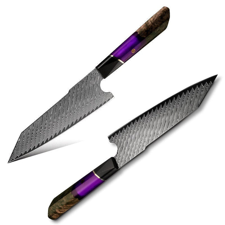 Kiritsuke Knife – Kotetsu VG10 Chef Knife Damascus Kiritsuke Knife with Exotic Rosewood Handle – shokuninusa