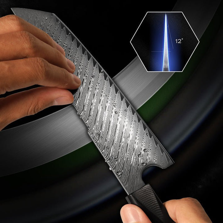 Nakiri Knife Damascus – Kotetsu VG10 Chef Knife Damascus Nakiri Knife with Exotic Olive Wood Handle – shokuninusa