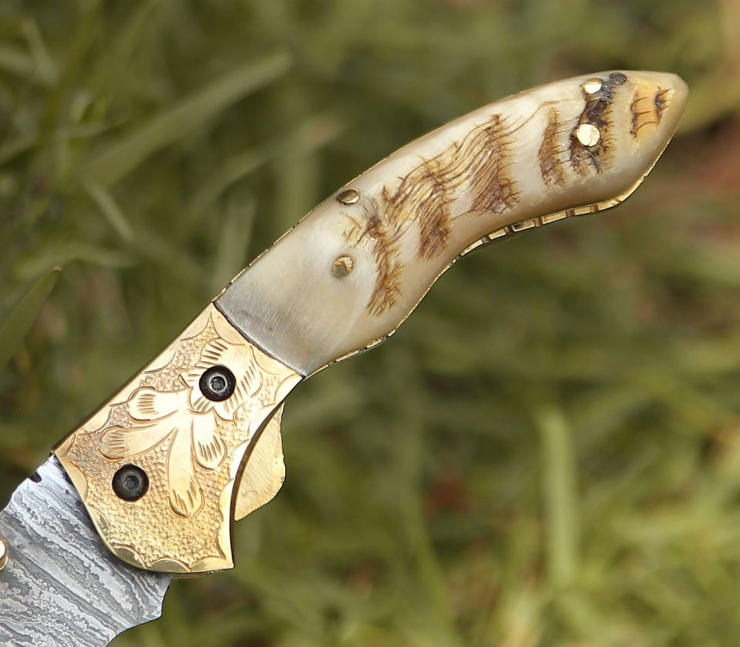 Folding Damascus Knives - Myst Gentleman&