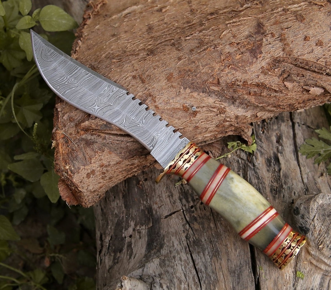 Bone Handle Kukri – Mythic Kukri Hunting Knife with Bone &amp; Brass Handle – shokuninusa