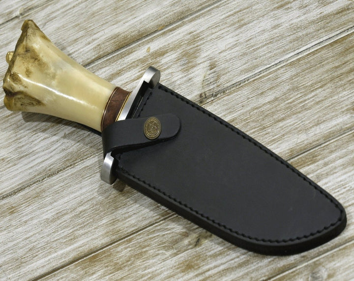 Nirvana Survival Knife - Nirvana Survival Bowie Knife with Bone Handle - Shokunin USA