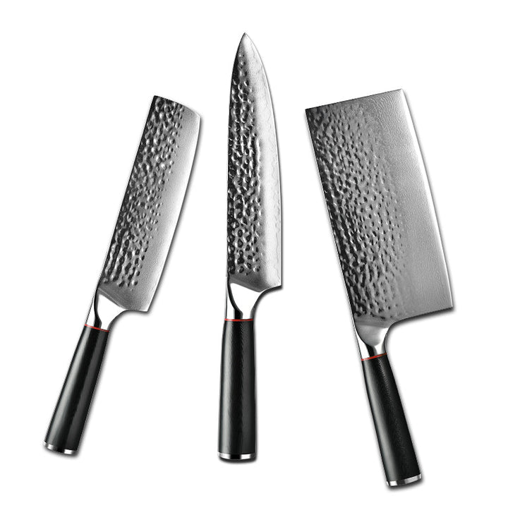 Noir Professional Knives – Noir Professional Chef Knife Set with G10 Handle – shokuninusa
