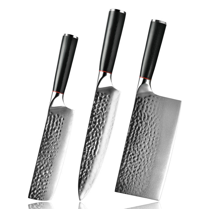 Chef Knife Sets – Noir Professional Chef Knife Set with G10 Handle – shokuninusa