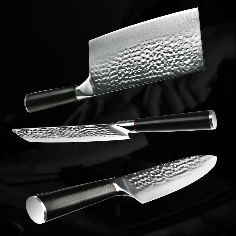 Noir Professional Knife – Noir Professional Chef Knife Set with G10 Handle – shokuninusa