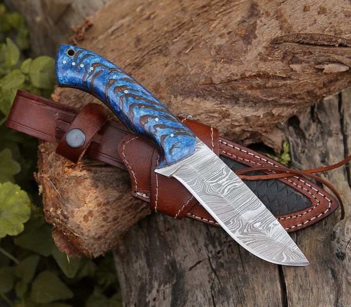 Odin Steel – Odin Damascus Steel Knife with Pine Cone Handle – shokuninusa