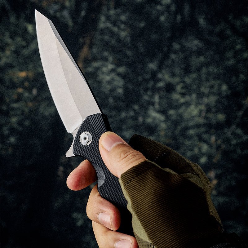 Folding Skinning Knives – Omen Folding Knife with G10 Handle – shokuninusa