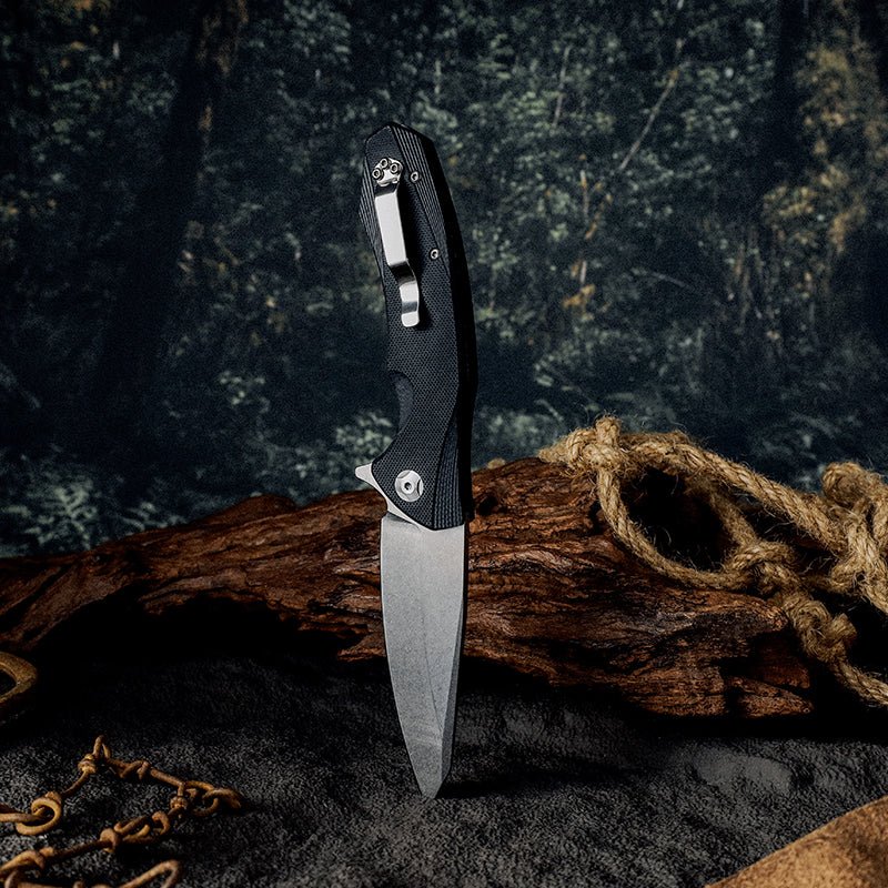 Omen Knife – Omen Folding Knife with G10 Handle – shokuninusa
