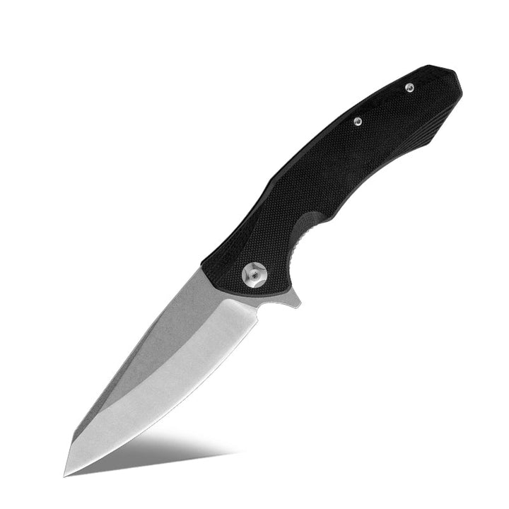 Folding Skinning Knife – Omen Folding Knife with G10 Handle – shokuninusa