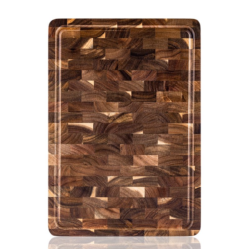 unique chef knives - Personalized Double-Sided Walnut End Grain Cutting Board - Shokunin USA