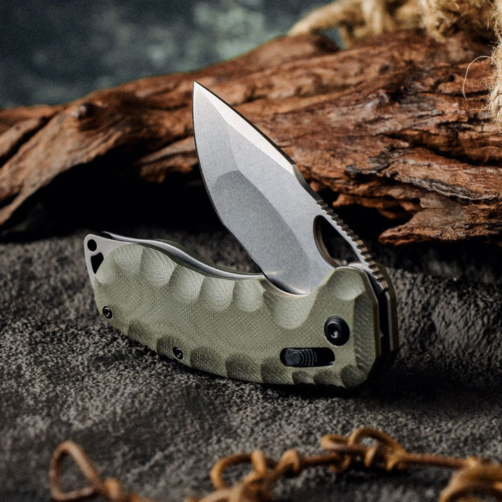 Pocket Knife - Navigator CTS XHP High Performance Stainless Tool Steel Pocket Knife with Clip &amp; G10 Fiber Handle - Shokunin USA